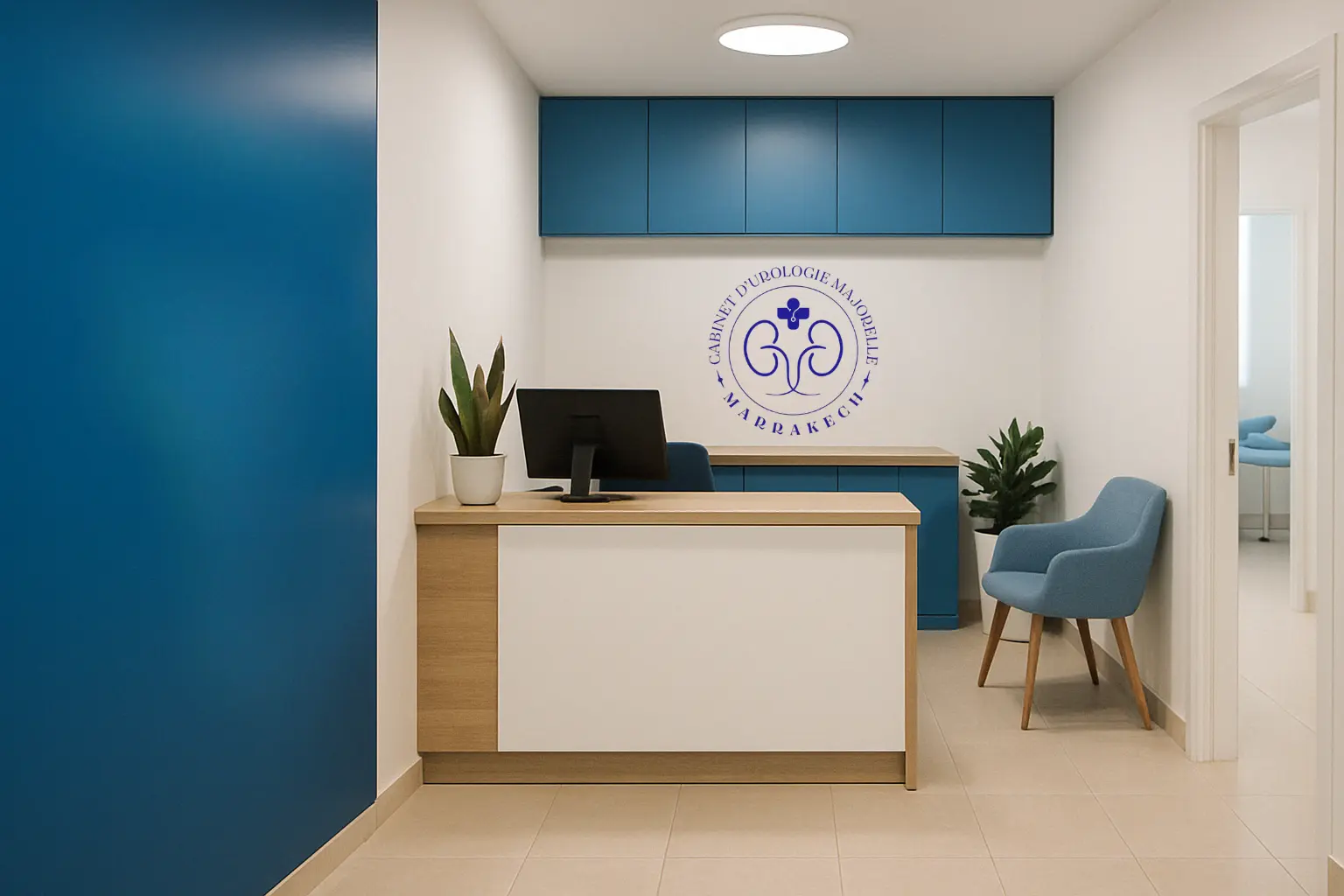 Vue moderne du cabinet d’urologie à Marrakech