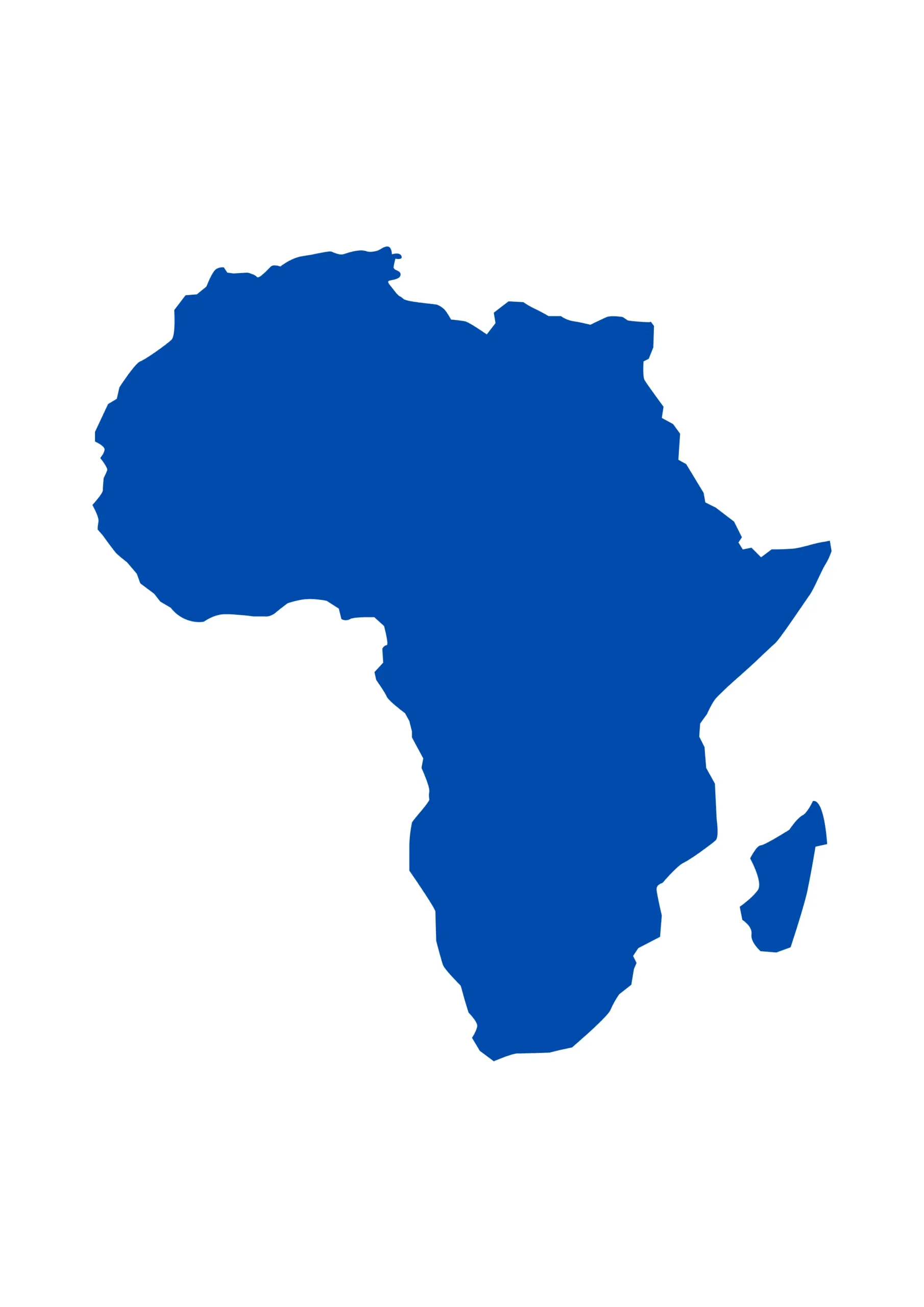 Carte d’Afrique – Patients internationaux suivis au Cabinet d’Urologie Majorelle à Marrakech