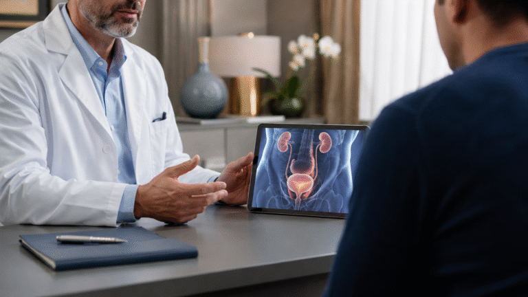 Consultation d’urologie autour de la cystoscopie à Marrakech