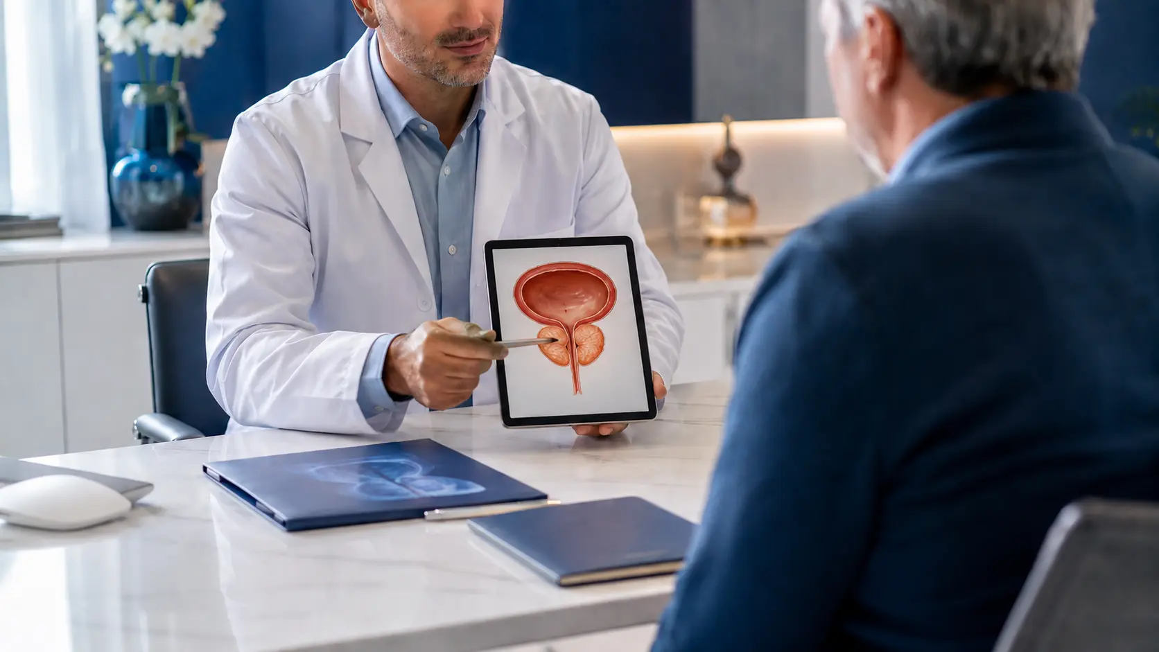 Consultation urologique pour hypertrophie bénigne de la prostate à Marrakech